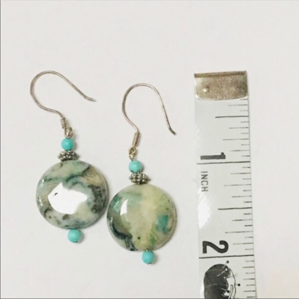 NEW Turquoise color stone earrings